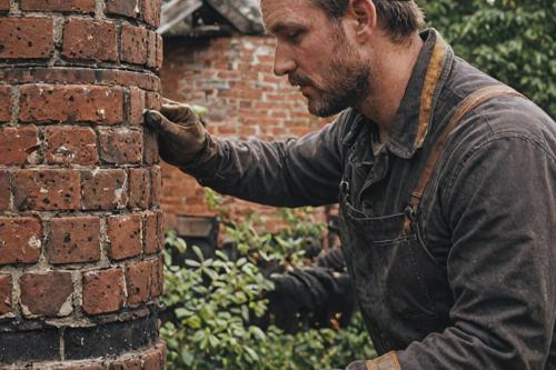 Chimney maintenance professional